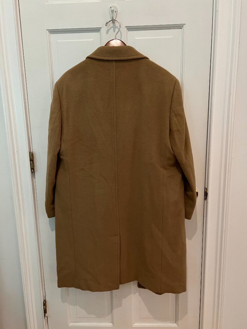 Vintage Montecristo Camel Wool Cashmere Blend Overcoat Coat Jacket Size 40 R - Picture 7 of 16